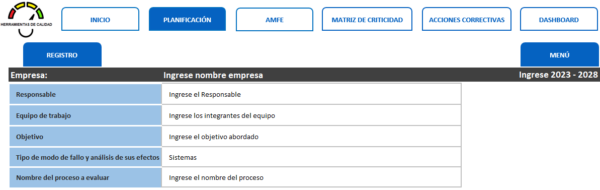 Planilla Análisis Modal