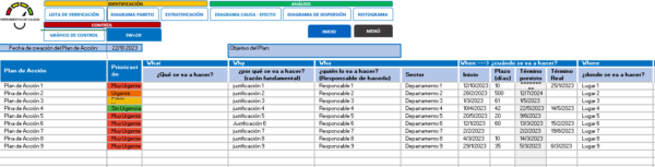 Planilla Herramientas de calidad